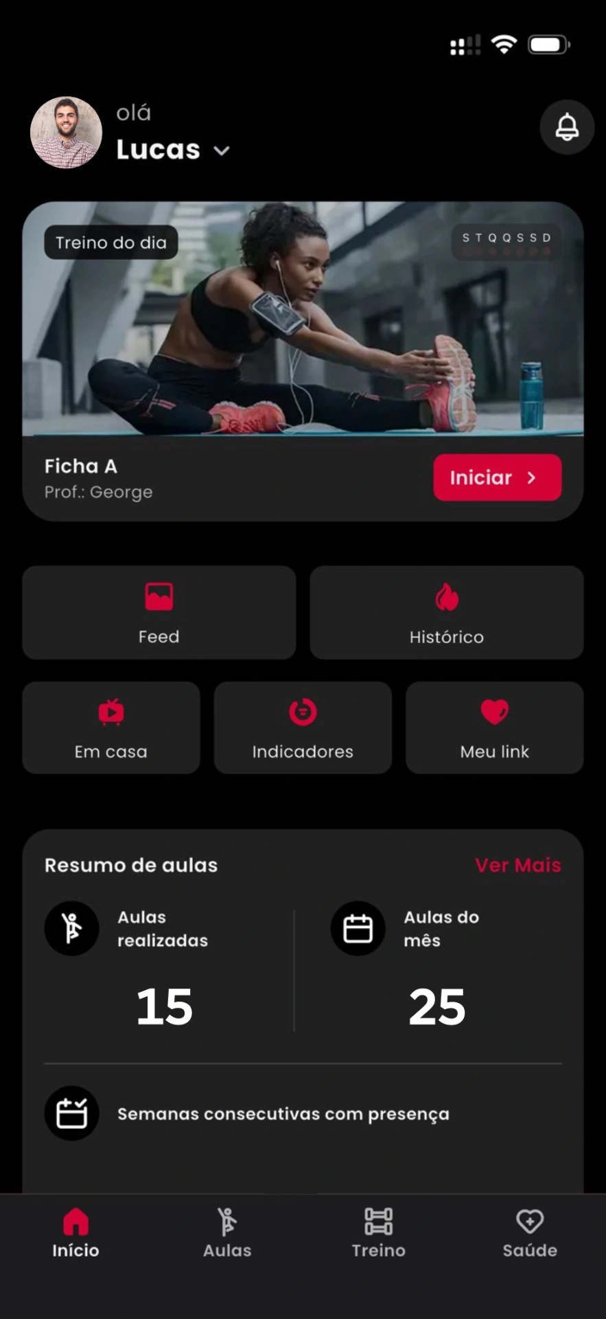 MOVFIT App - Dashboard